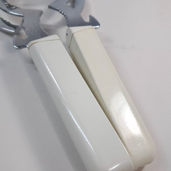 Vintage Leifheit Universal Jar Lid Can Opener West Germany white plastic handle - Picture 2 of 10